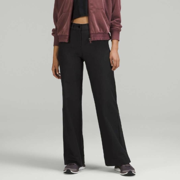 Lululemon City Sleek 5 Pocket Wide-Leg High-Rise Pant Black - Picture 2 of 10